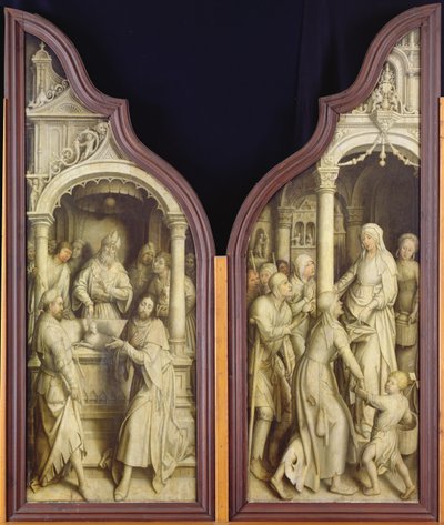 St. Joachim en St. Anna, van het drieluik van de Onbevlekte Ontvangenis door Jean the Elder Bellegambe